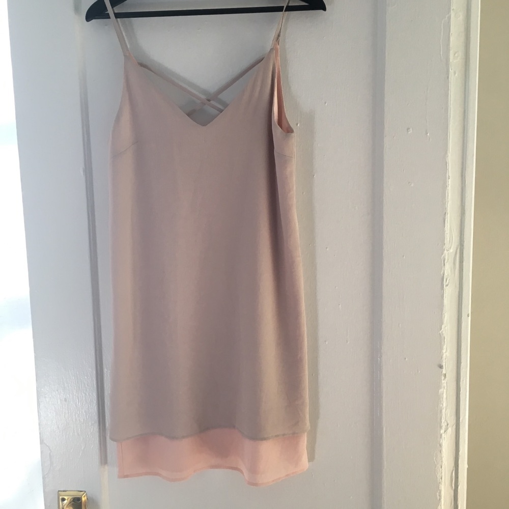 Aritzia sleeveless slip dress
